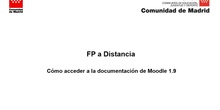 Cómo acceder a la documentación de Moodle 1.9