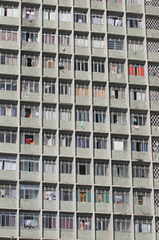 Edificio desalojado en Sao Paulo, Brasil