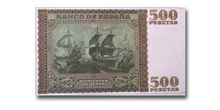 Pesetas, reverso