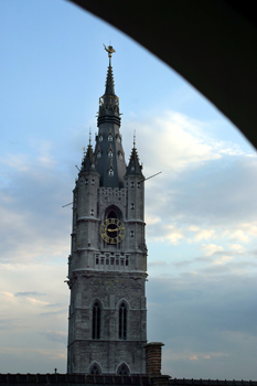 Detalle de la Torre Belfort, Gante, Bélgica