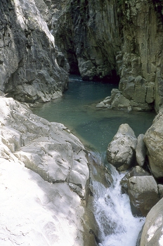 Poza en el río Alcanadre, Huesca