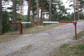 Paso cerrado, barrera