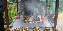 Vendedor ambulante de castañas, Estambul, Turquía