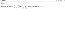 Ejercicio 2 - Examen 3 (Matrices)