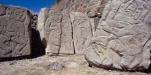 Los danzantes del conjunto arqueológico de Monte Albán,  México