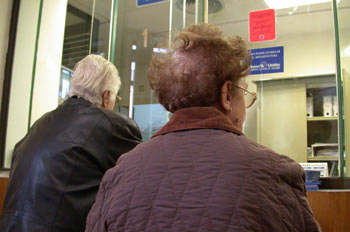 Ventanilla de un banco