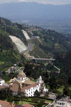 Santuario de Guápulo en Quito, Ecuador