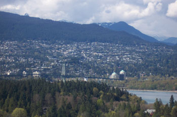 Vista del norte de Vancouver