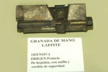 Granada de mano Laffite, Museo del Aire de Madrid
