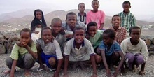 Grupo de niños, Rep. de Djibouti, áfrica