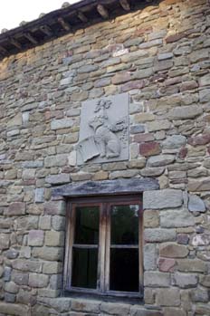 Detalle casa natal de Leonardo, Vinci