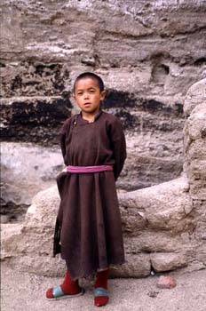 Alumno del gompa de Leh, encargado de facilitar el acceso a los