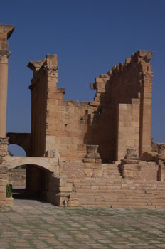 Templo, Ruinas romanas de Sbeitla, Túnez