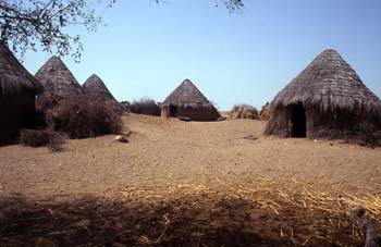 Chozas en Bayt al Faqih, Yemen