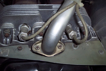 Colector de admisión para un motor de 2 cilindros