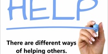 How do you help others?