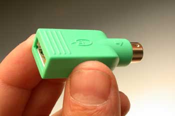 Informática, adaptador de conector USB a conector PS2