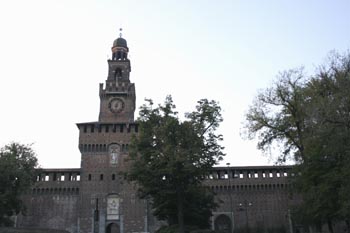 Detalle del Castello Sforzesco, Milán