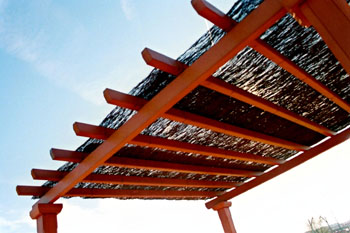 Cubierta de un porche