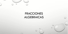 fracciones algebraicas