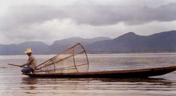 Pescador en Myanmar