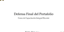 Defensa final del Portafolio