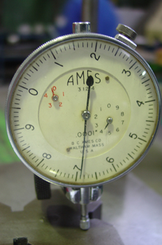 Comparador. Tomando medidas.