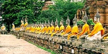 Fila de Budas, Tailandia