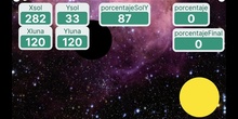 Aprovecha el tirón del eclipse para programar con OctoStudio, un juego de mover la Luna sobre el Sol y calcula el porcentaje que tapa.