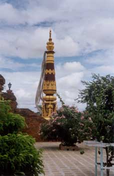 Exterior de pagoda en Bagan, Myanmar