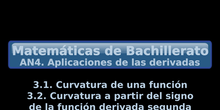 AN4. 3.1. Curvatura de una función+3.2. Curvatura a partir del signo de la derivada segunda