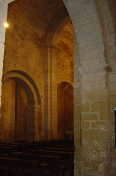 Vista interior de la Iglesia de San Pedro el Viejo, Huesca