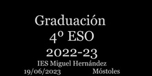 Graduación de 4º ESO Curso 2022-2023