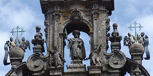 Detalle de la Fachada del Obradoiro, Catedral de Santiago de Com