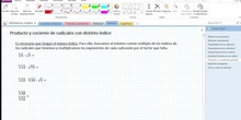 4MAC - 01 - Números reales - 03 - Producto y cociente de radicales