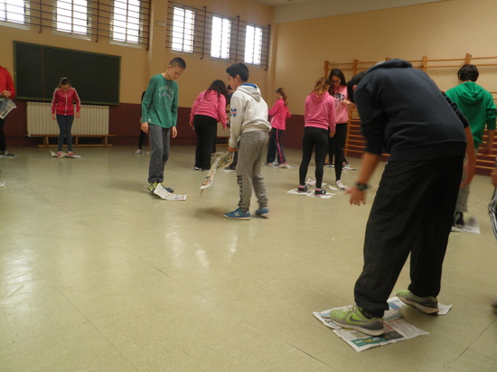 Trabajo de condición física con material no convencional