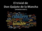 El trivial de Don Quijote de la Mancha