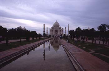 Vista general del Taj Mahal, Agra, India