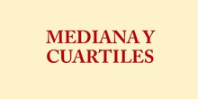 Explicación y cálculo de medianas y cuartiles para 3ºESO