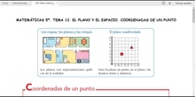 MATEMÁTICAS 5º. COORDENADAS EN UN PUNTO