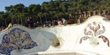 Banco serpenteante, Parque Güell, Barcelona
