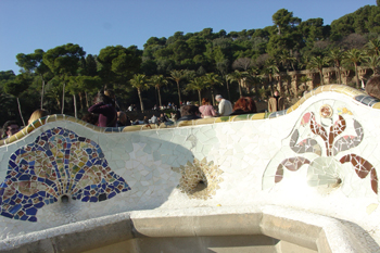 Banco serpenteante, Parque Güell, Barcelona