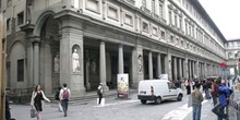 Fachada Norte de la Galleria degli Uffizi, Florencia
