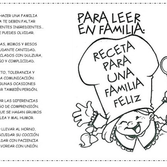 RECETA FAMILIA FELIZ | Mediateca de EducaMadrid