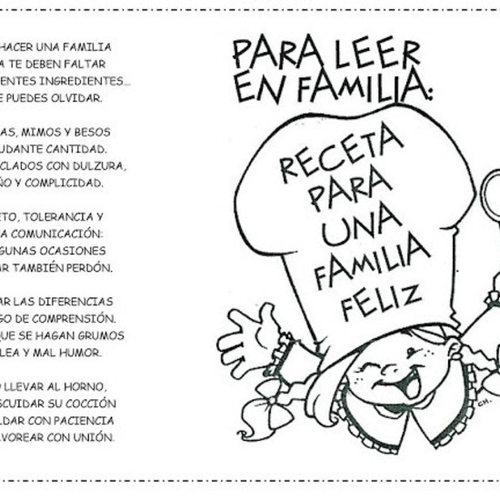 RECETA FAMILIA FELIZ