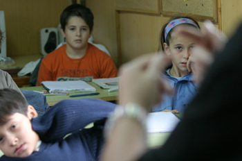 Niños en el aula