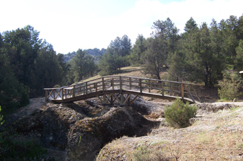 Puente de madera, Muriel de la Fuente, Soria, Castilla y León