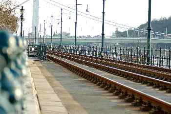 Vías del tranvía de Budapest, Hungría