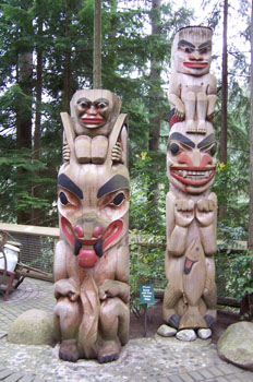 Totems, Cañón del Capilano, Vancouver