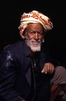 Retrato de anciano con turbante, Yemen